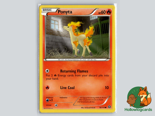 Ponyta (16/114) - Steam Siege Pokémon Card