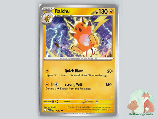 Raichu (056/217) Pokémon Card