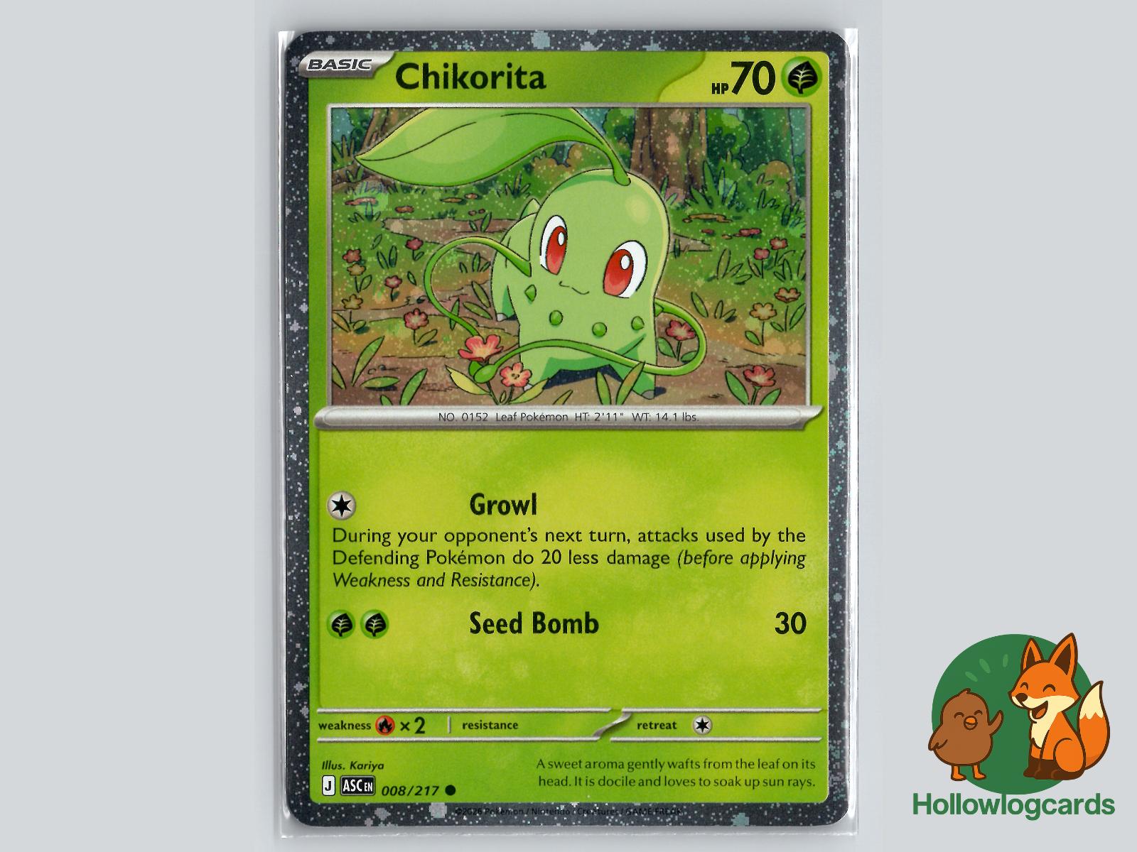 Chikorita (008/217) Pokémon Card
