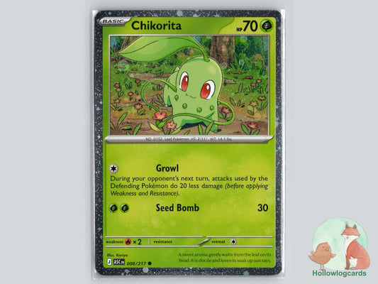 Chikorita (008/217) Pokémon Card
