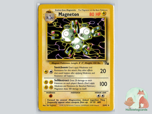 Magneton (26/62) - Fossil Pokémon Card