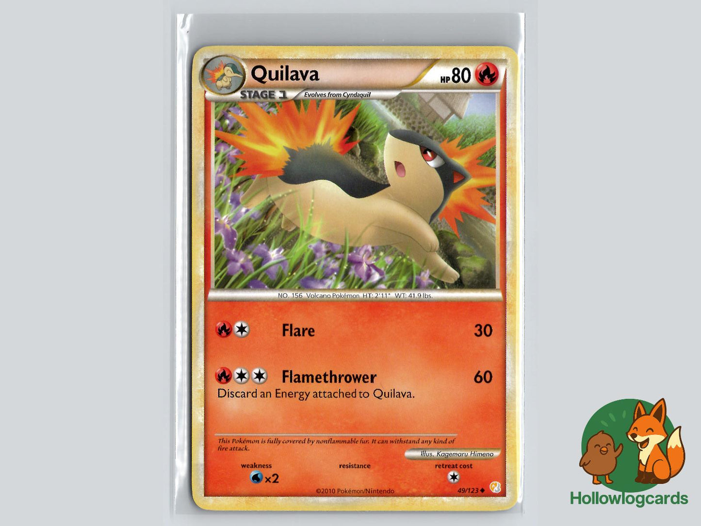Quilava (49/123) - HeartGold & SoulSilver Pokémon Card