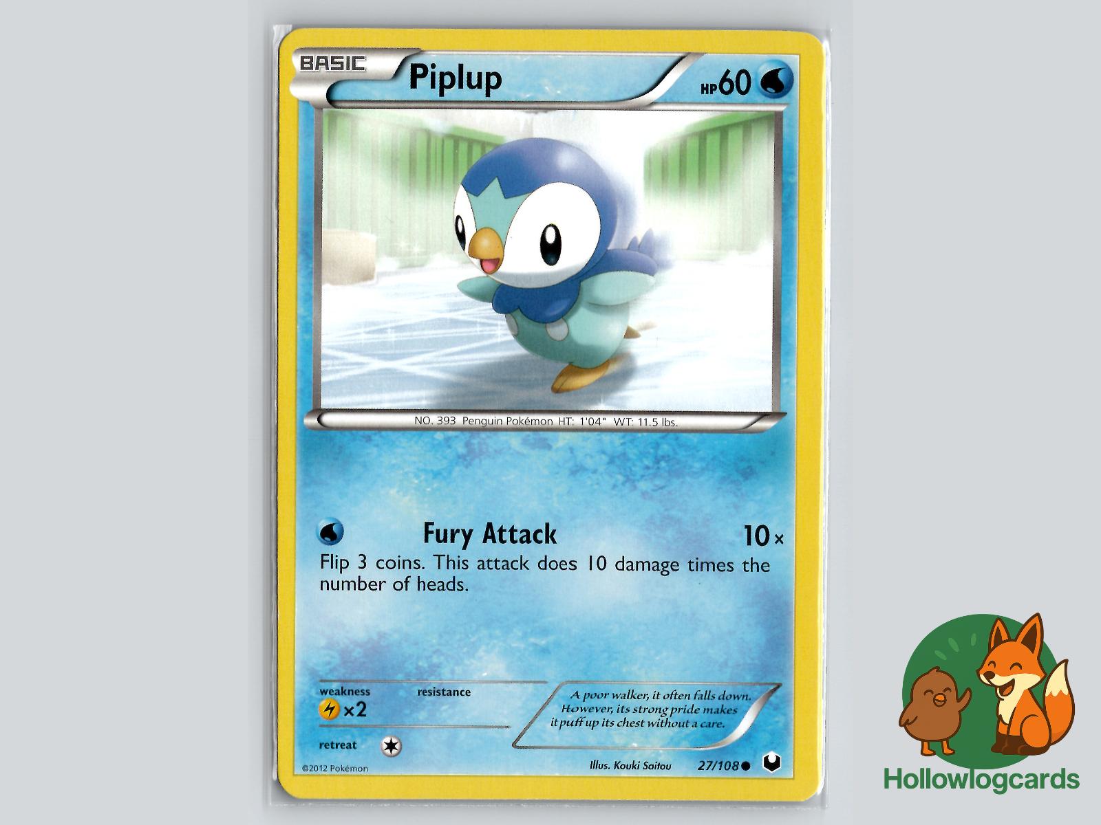 Piplup (27/108) - Dark Explorers Pokémon Card