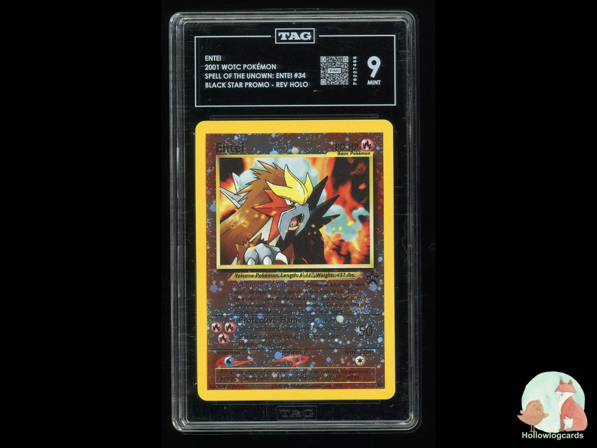 Graded Entei (34) Pokémon Card