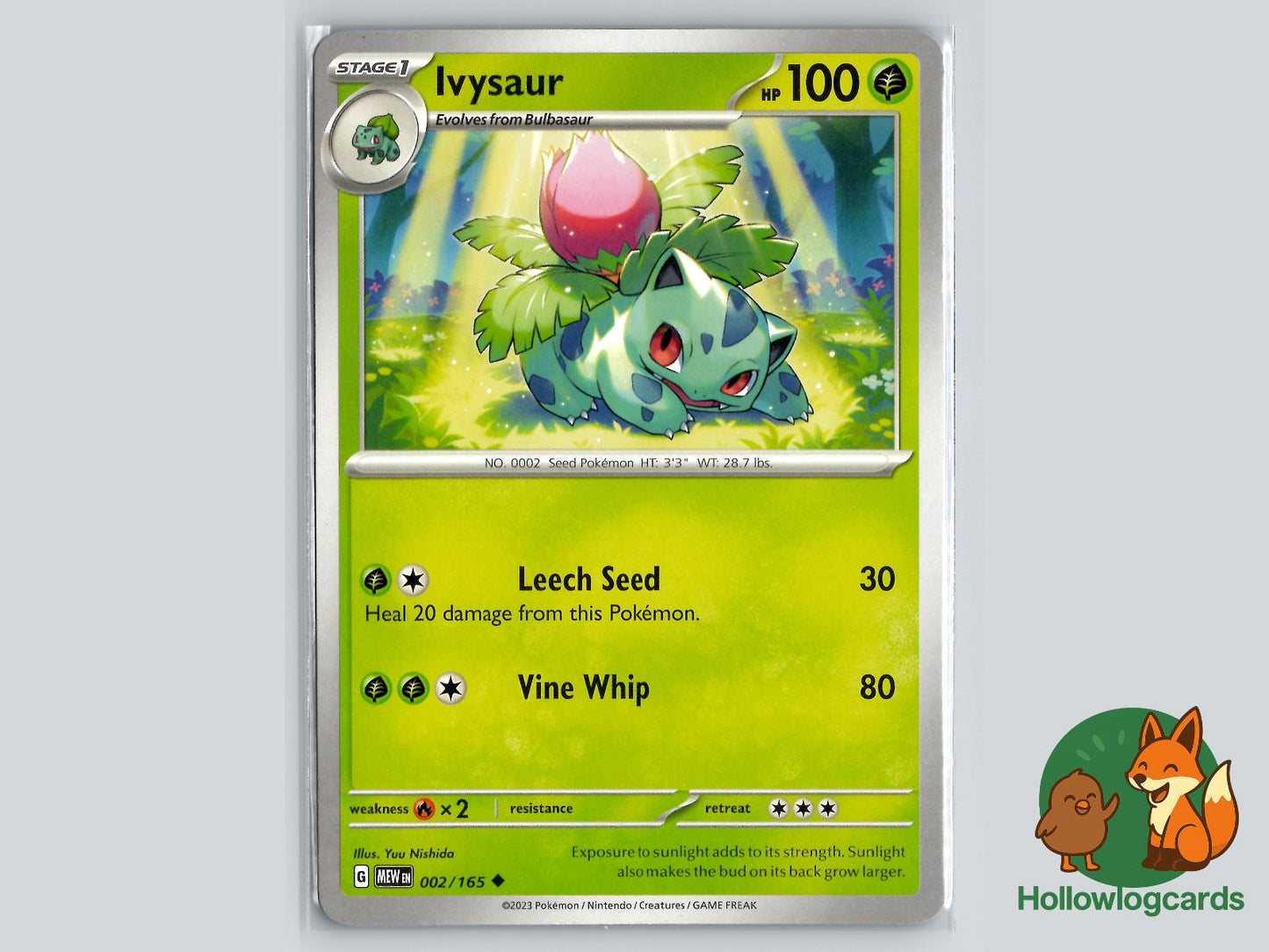Ivysaur (002/165) - 151 Pokémon Card