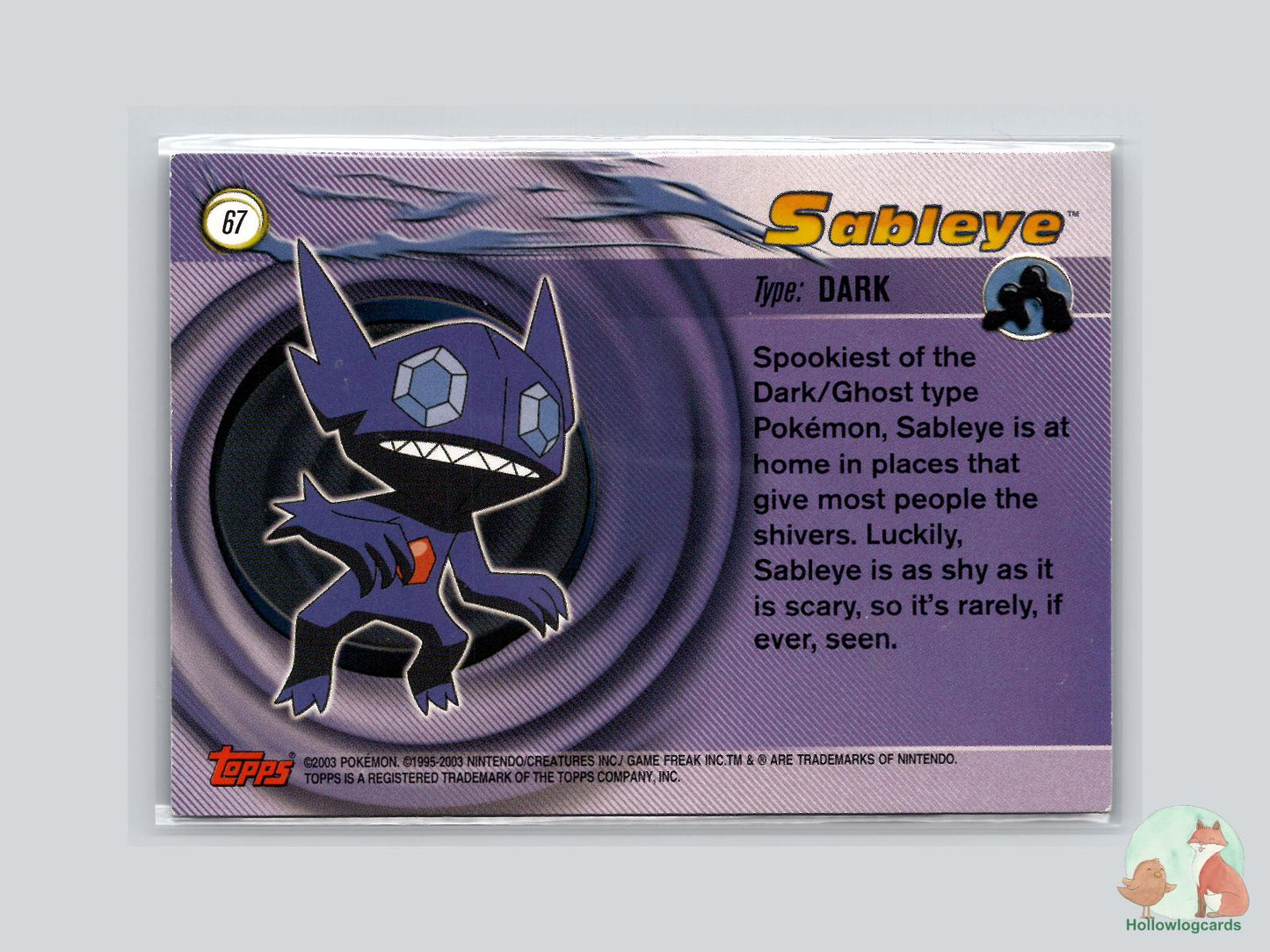 Sableye (#67) - Topps Advanced Trading Cards