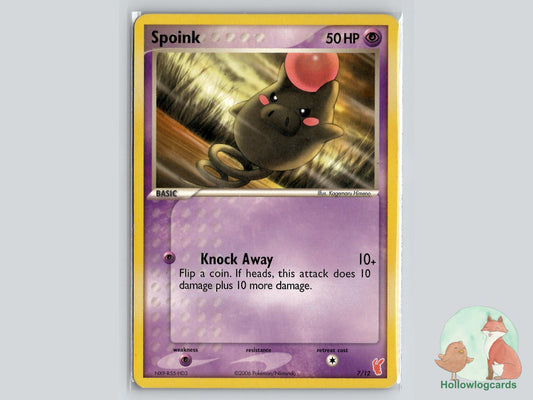 Spoink (7/12) - EX Trainer Kit 2 Plusle Pokémon Card