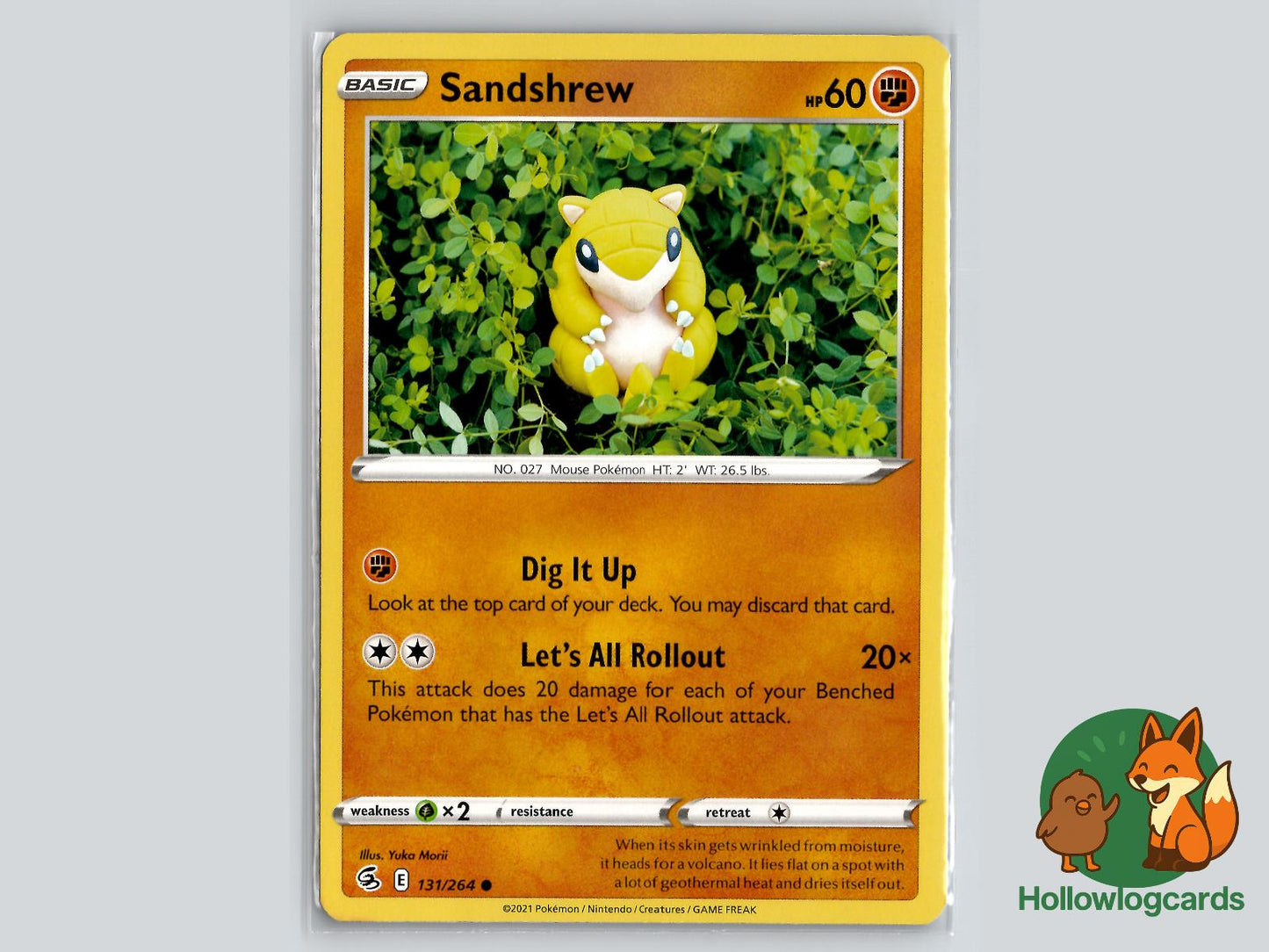 Sandshrew (131/264) - Fusion Strike Pokémon Card