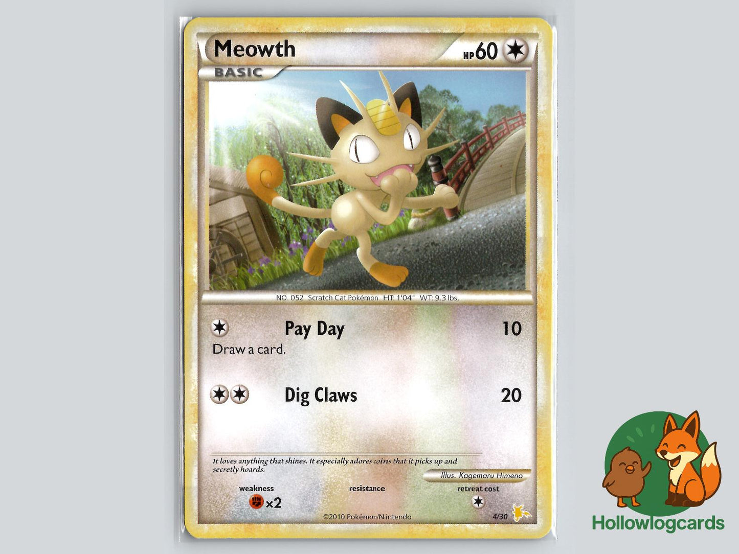 Meowth (4/30) Pokémon Card