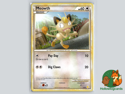 Meowth (4/30) Pokémon Card