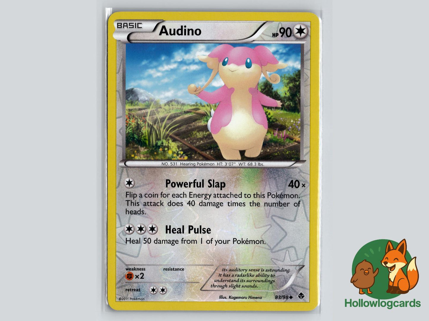 Audino (83/98) - Emerging Powers Pokémon Card