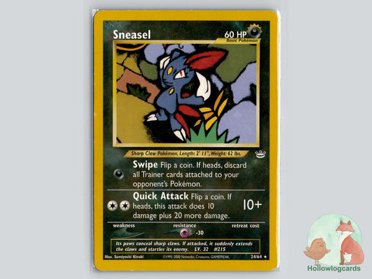 Sneasel (24/64) - Neo Revelation Pokémon Card
