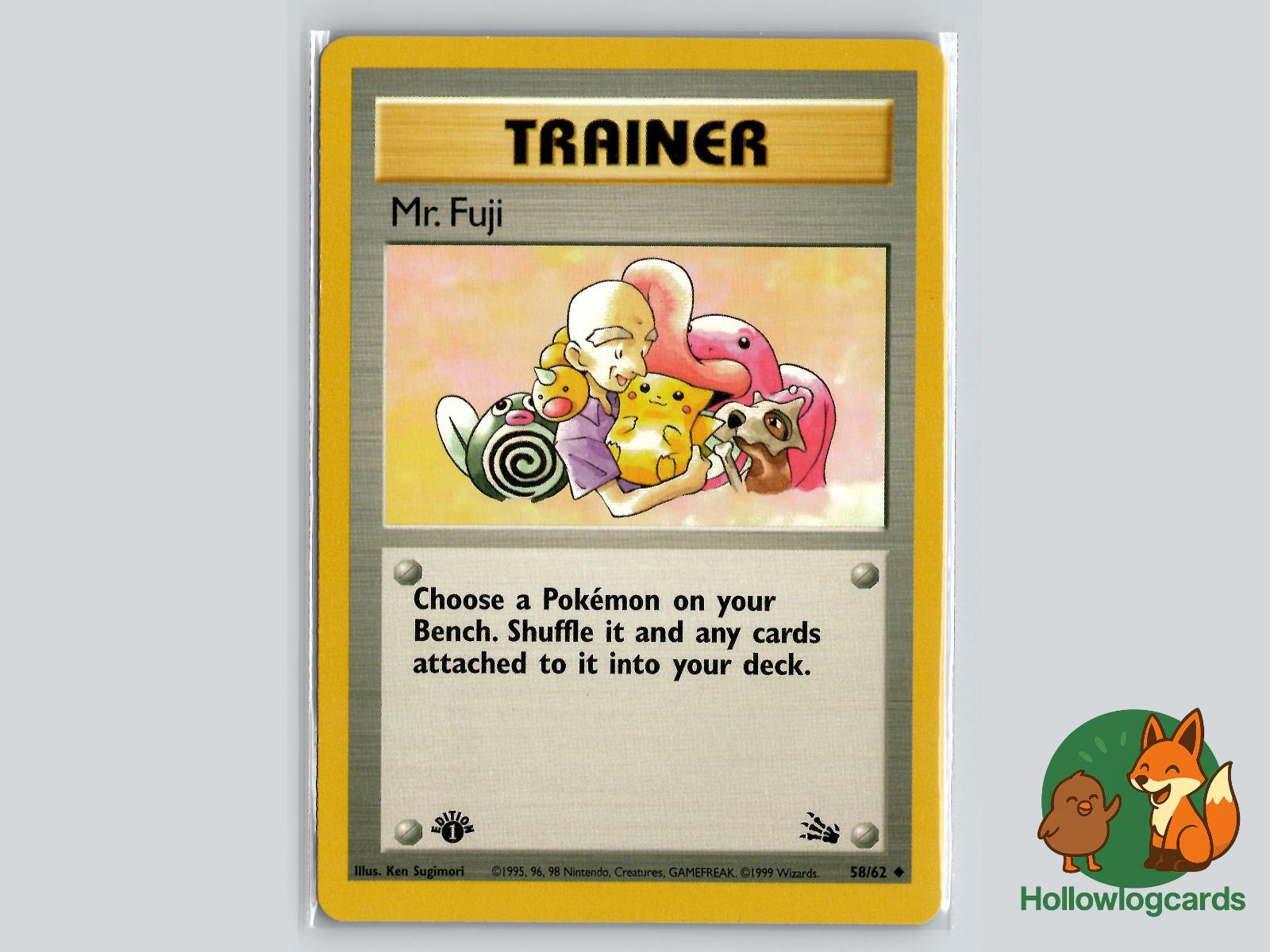 Mr. Fuji (58/62) - Fossil Pokémon Card