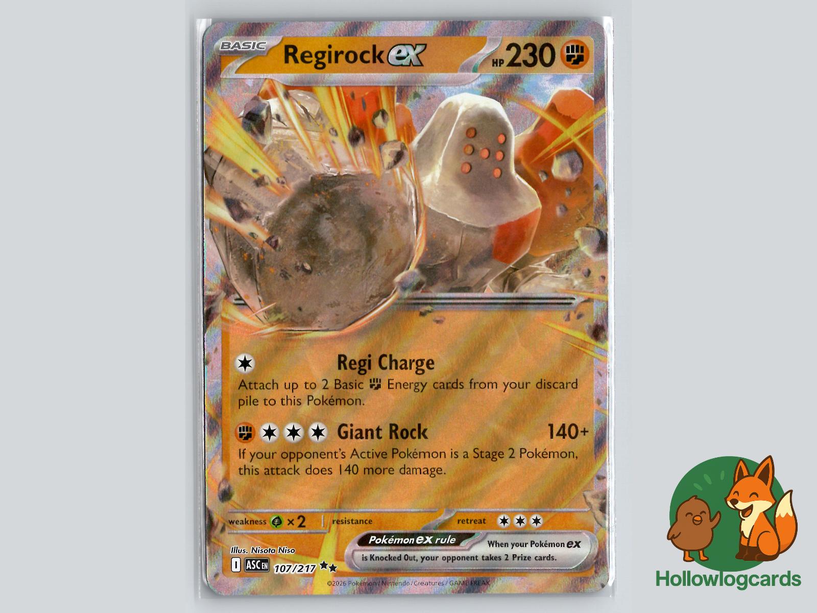 Regirock ex (107/217) Pokémon Card