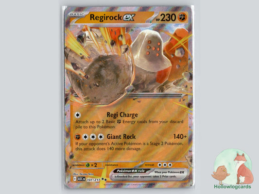Regirock ex (107/217) Pokémon Card