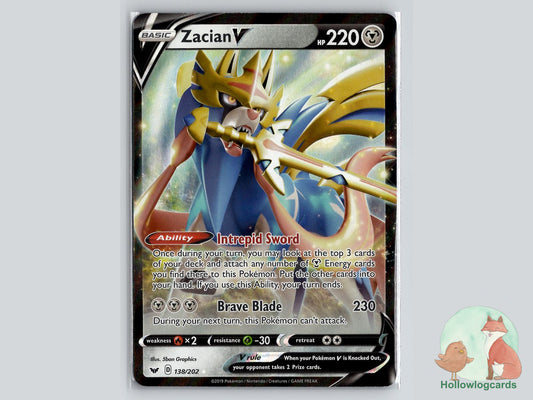 Zacian V (138/202) - Sword & Shield Pokémon Card