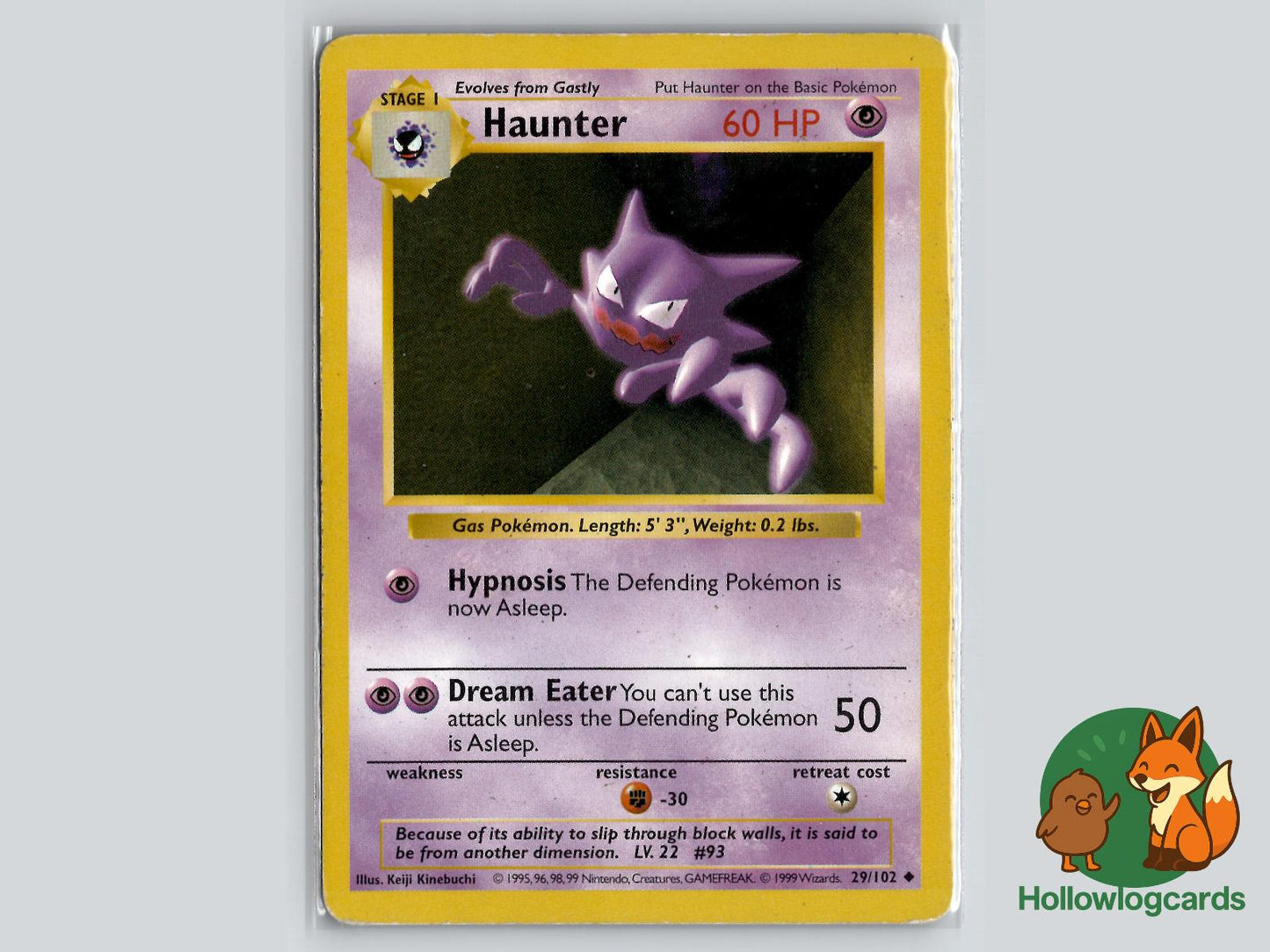 Haunter (29/102) - Base Pokémon Card