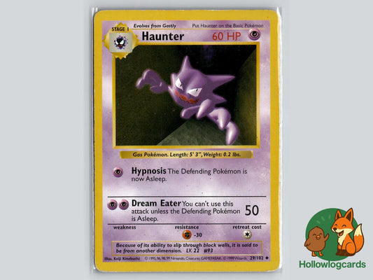 Haunter (29/102) - Base Pokémon Card
