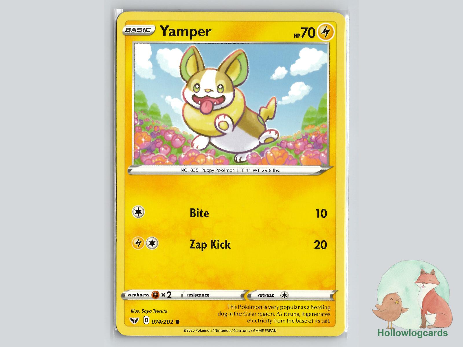Yamper (074/202) - Sword & Shield Pokémon Card