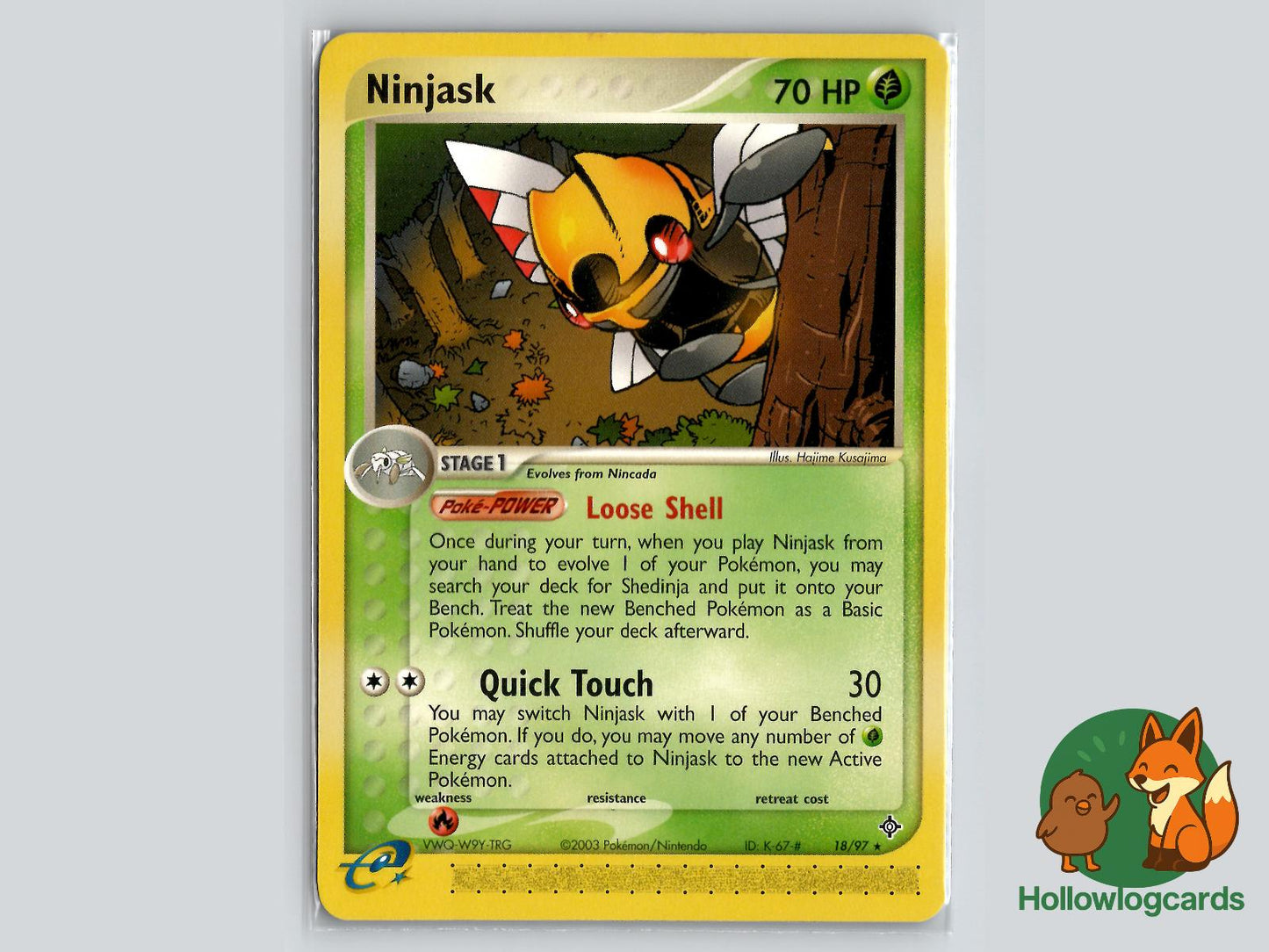 Ninjask (18/97) - Dragon Pokémon Card