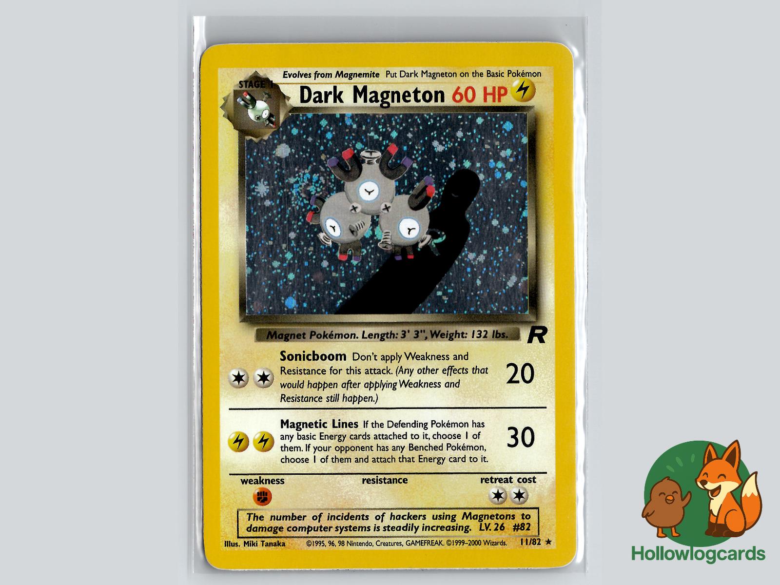 Dark Magneton (11/82) - Team Rocket Pokémon Card