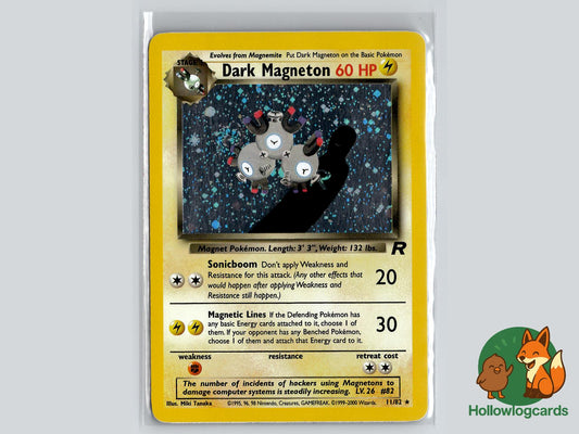 Dark Magneton (11/82) - Team Rocket Pokémon Card