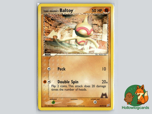 Team Magma's Baltoy (60/95) - Team Magma vs Team Aqua Pokémon Card