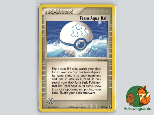 Team Aqua Ball (75/95) - Team Magma vs Team Aqua Pokémon Card