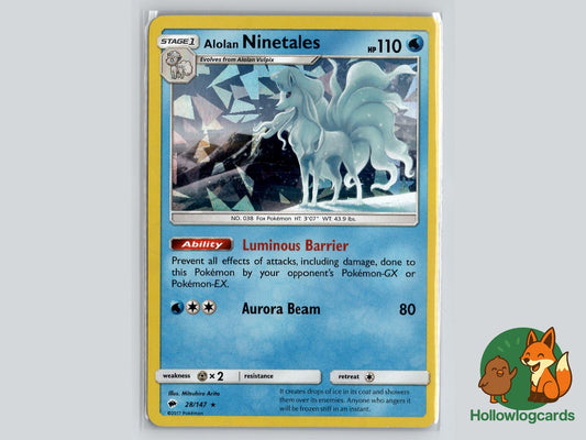 Alolan Ninetales (28/147) Pokémon Card