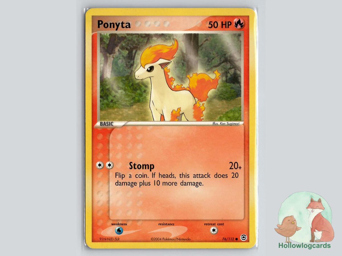 Ponyta (76/112) - FireRed & LeafGreen Pokémon Card