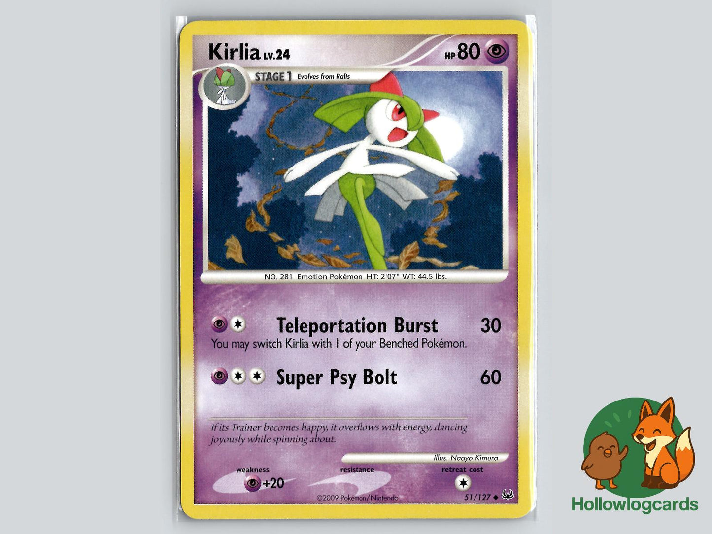 Kirlia (51/127) - Platinum Pokémon Card
