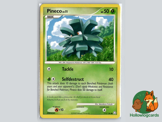 Pineco (113/146) - Legends Awakened Pokémon Card