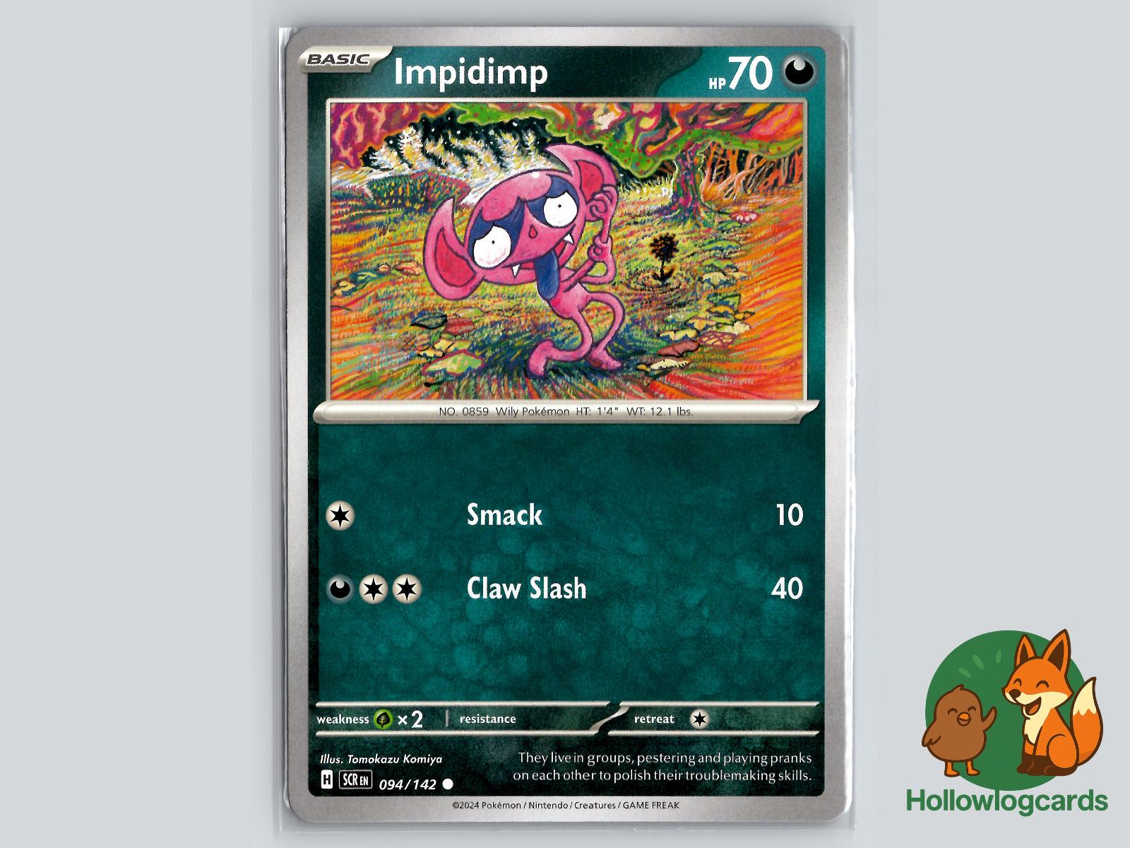Impidimp (094/142) - Stellar Crown Pokémon Card