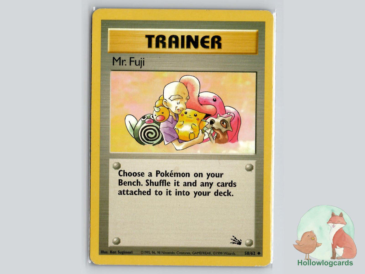 Mr. Fuji (58/62) - Fossil Pokémon Card
