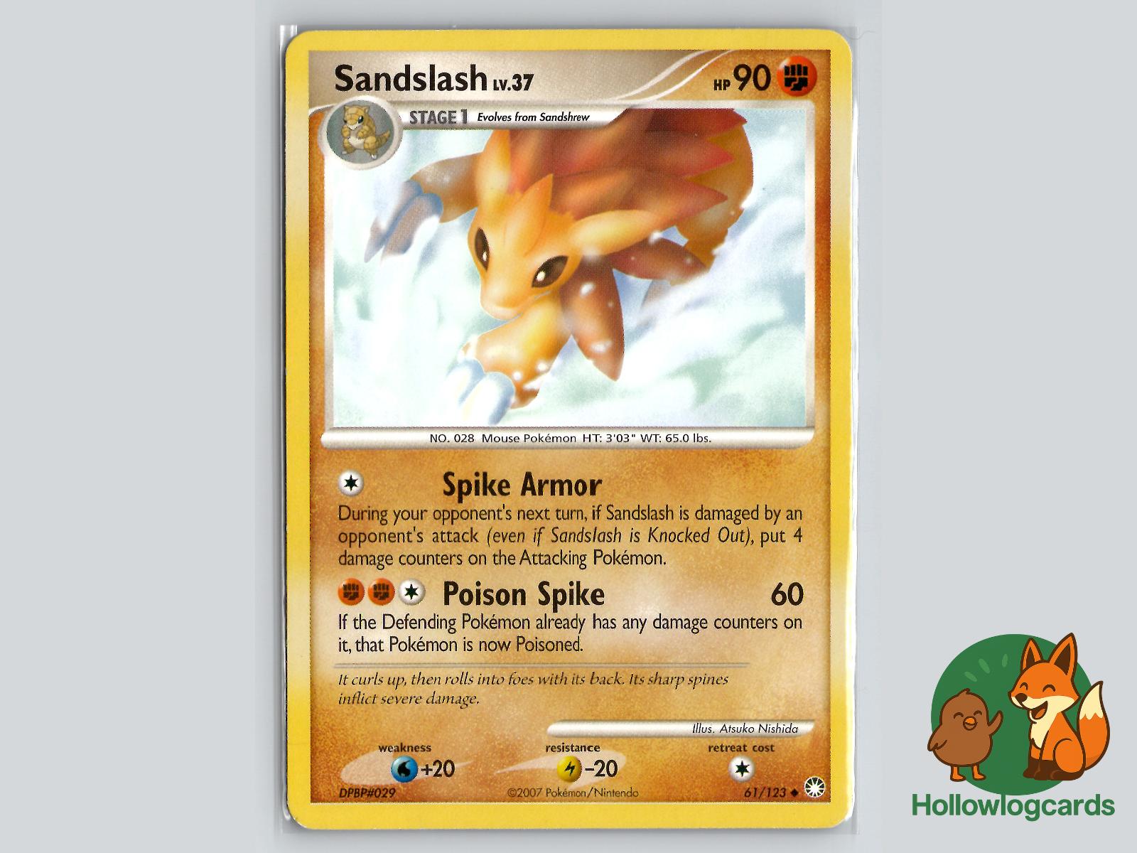 Sandslash (61/123) - Mysterious Treasures Pokémon Card