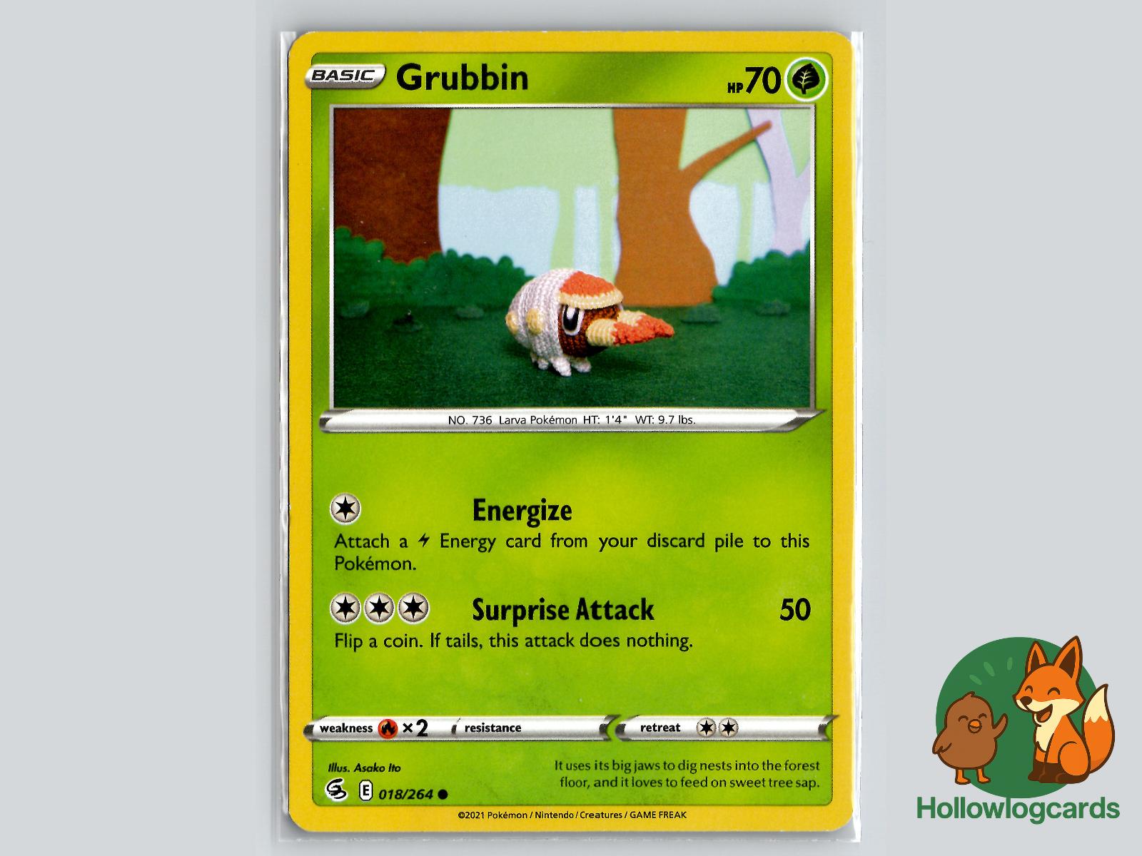 Grubbin (018/264) - Fusion Strike Pokémon Card