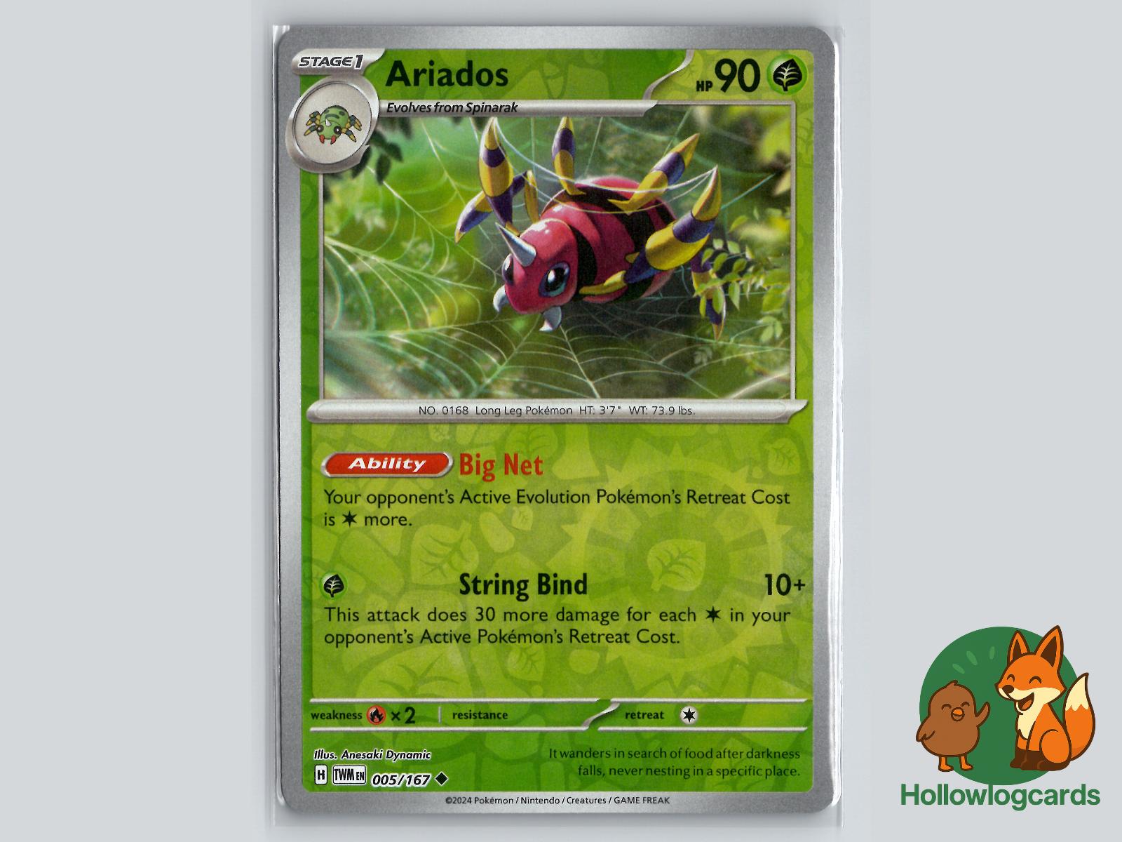 Ariados (005/167) - Twilight Masquerade Pokémon Card