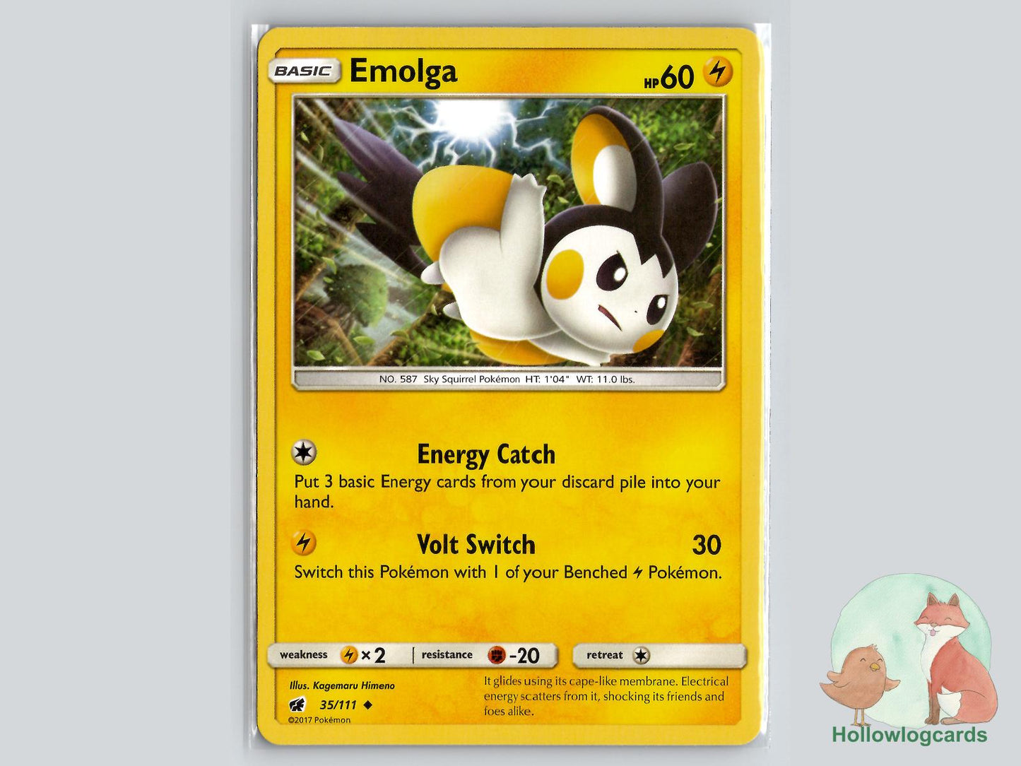 Emolga (35/111) - Crimson Invasion Pokémon Card