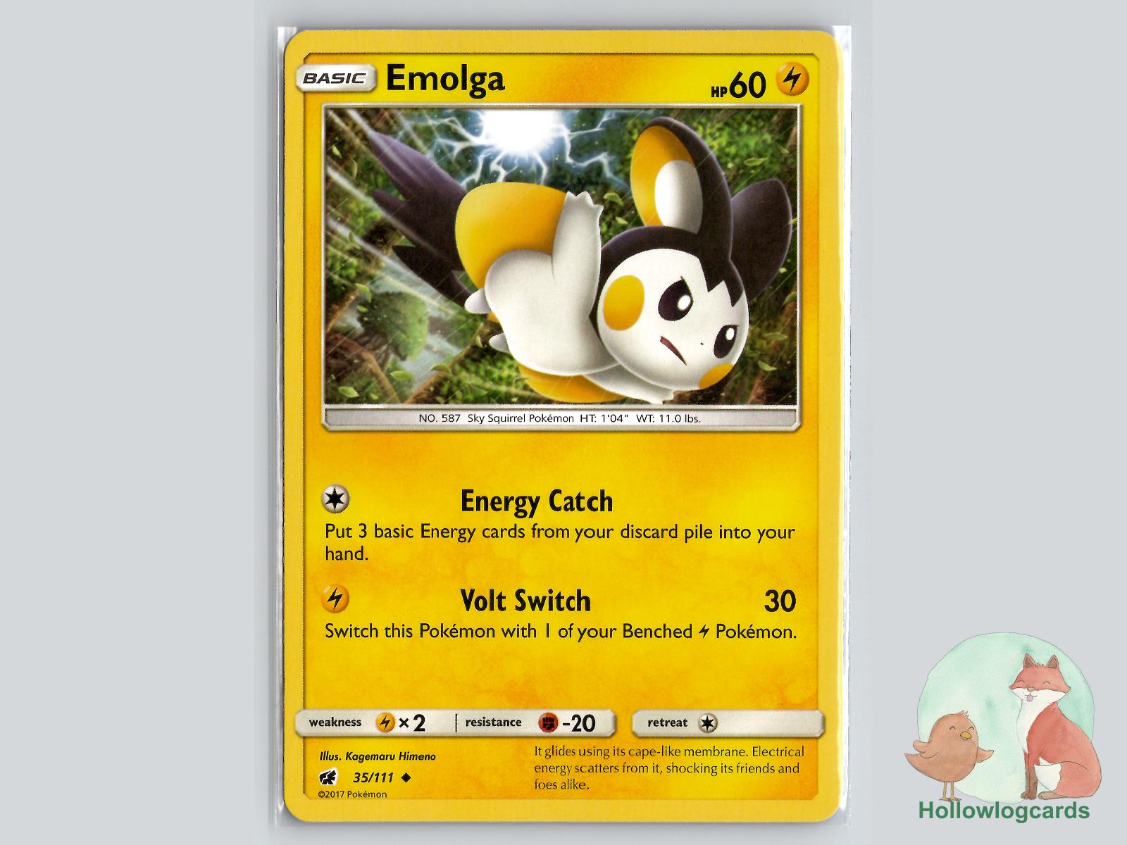 Emolga (35/111) - Crimson Invasion Pokémon Card