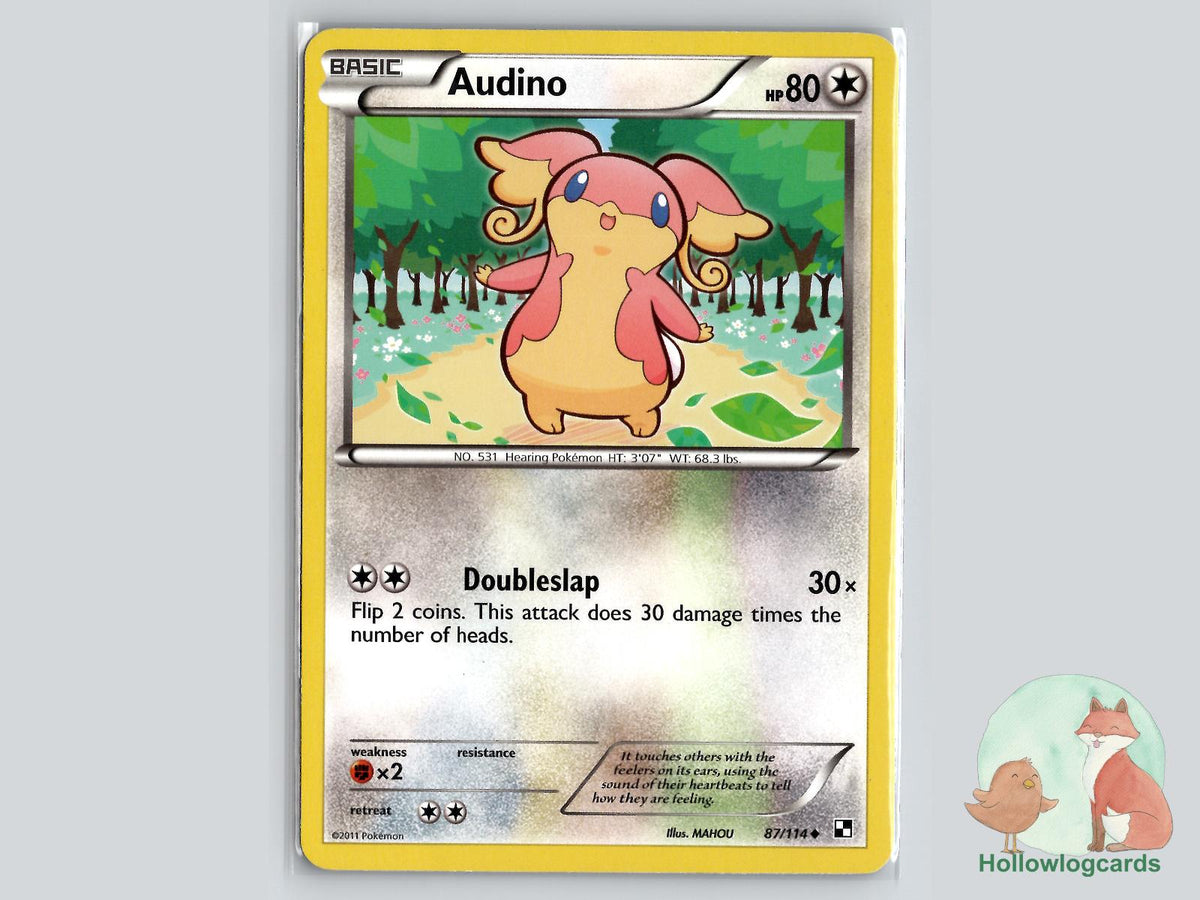 Audino (87/114) - Black & White Pokémon Card