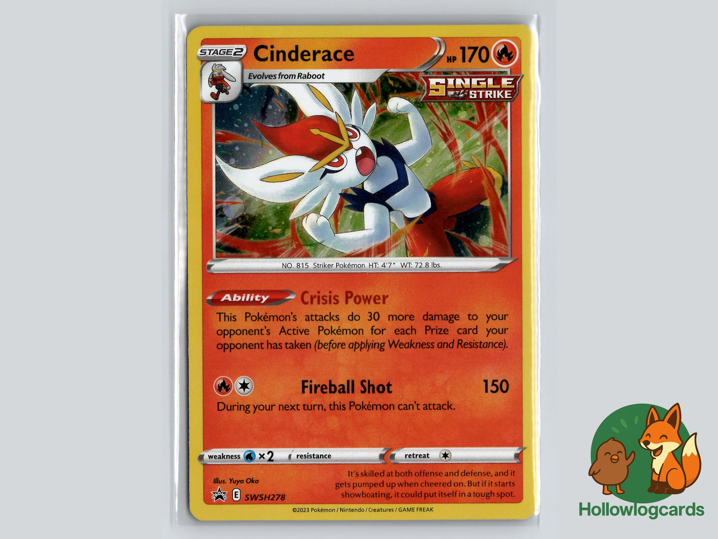 Image of Cinderace Sword and Shield Promos #SWSH278