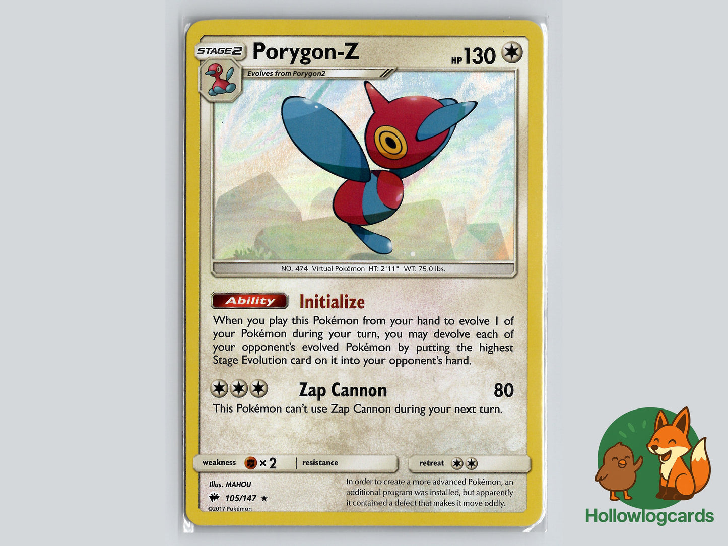 Image of Porygon-Z Burning Shadows (BUS) #105