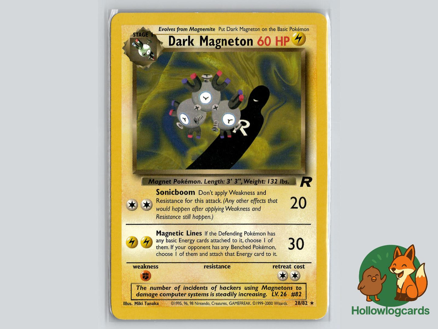 Dark Magneton (28/82) - Team Rocket Pokémon Card