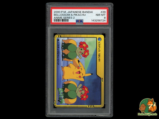 Graded Bellossom & Pikachu (29) Pokémon Card