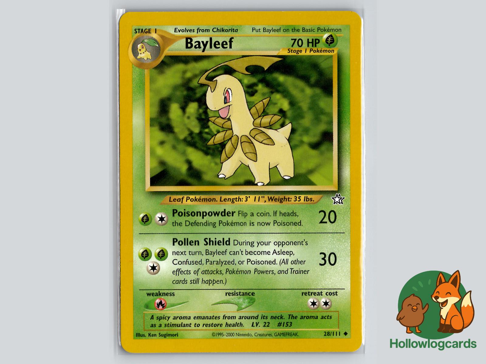 Bayleef (28/111) - Neo Genesis Pokémon Card