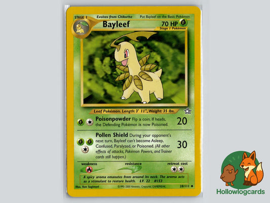 Bayleef (28/111) - Neo Genesis Pokémon Card