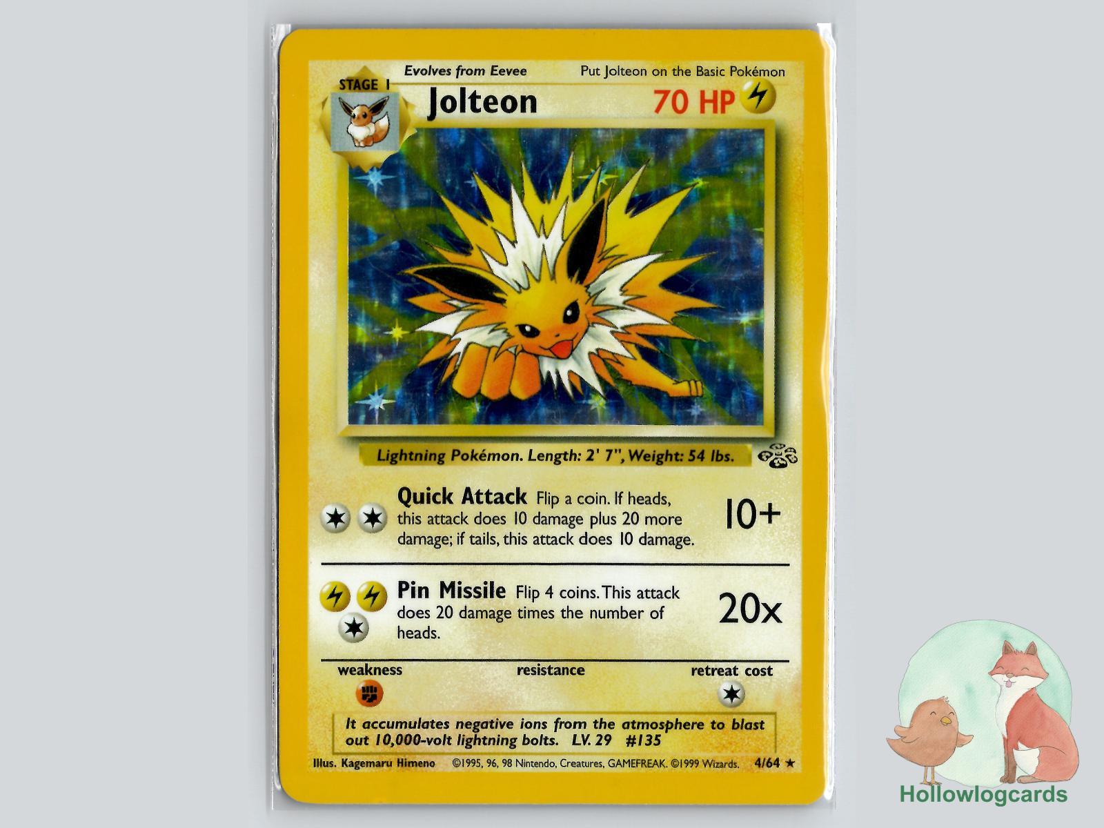Jolteon (4/64) - Jungle Pokémon Card
