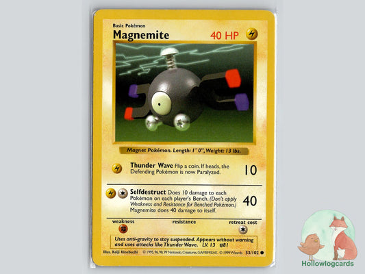 Magnemite (53/102) - Base Pokémon Card