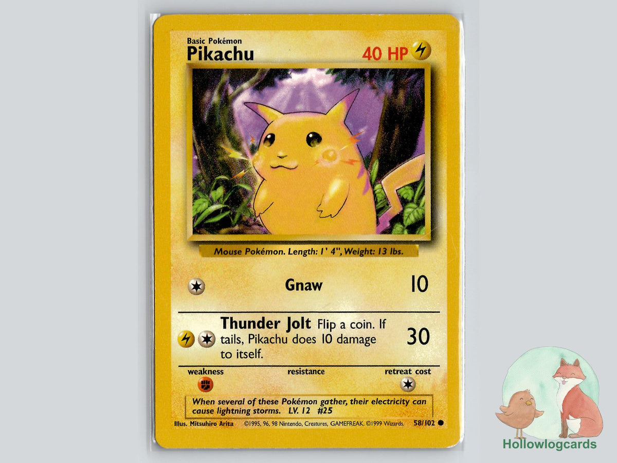 Pikachu (58/102) - Base Pokémon Card