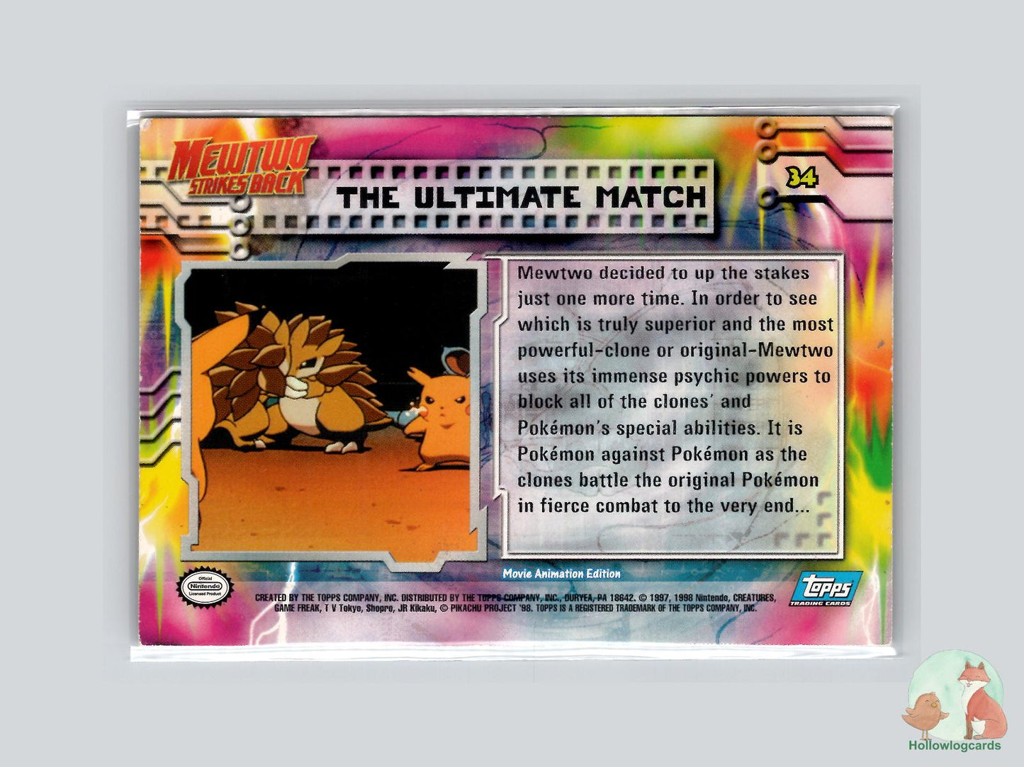 The Ultimate Match [Scyther, Vileplume] (#34) Chrome - Topps Mewtwo Strikes Back